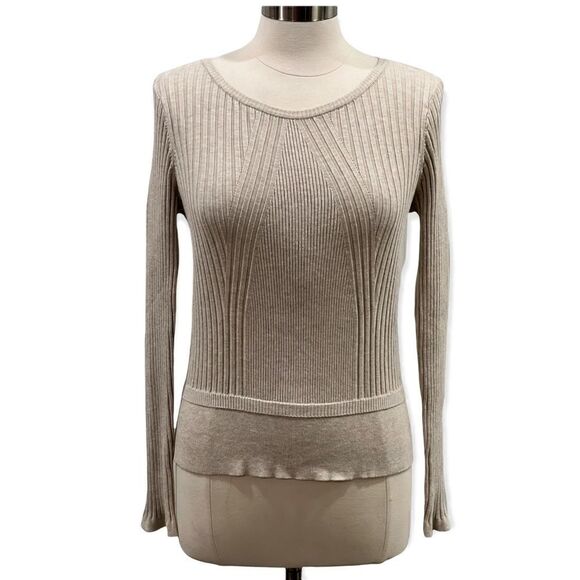 INC International Concepts Ribbed-Knit Long Sleeves Sweater in Size Medium - Picture 1 of 8